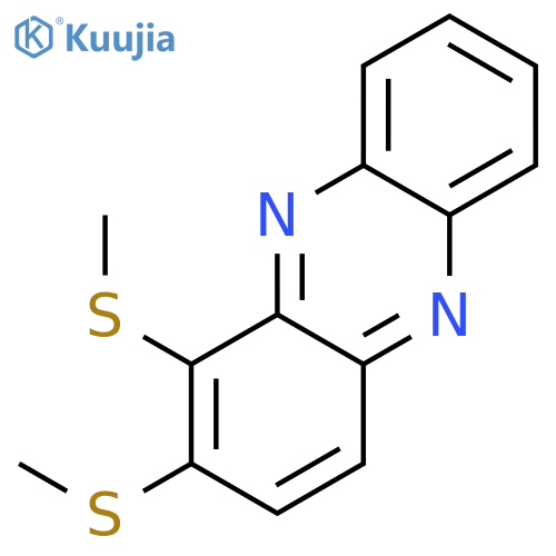 Phenazine, 1,2-bis(methylthio)- structure
