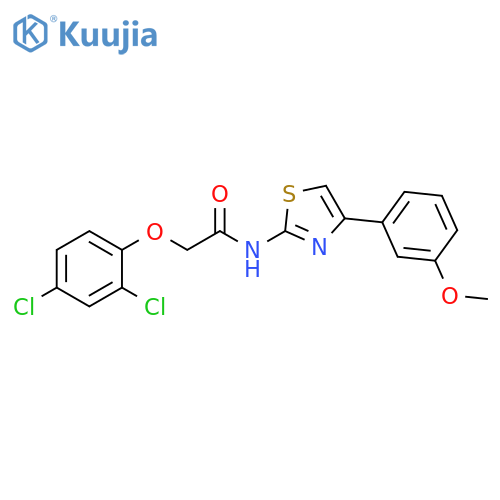 2-(2,4-dichlorophenoxy)-N-4-(3-methoxyphenyl)-1,3-thiazol-2-ylacetamide structure