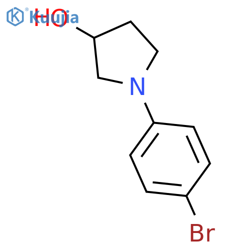 1-(4-Bromophenyl)-3-pyrrolidinol structure