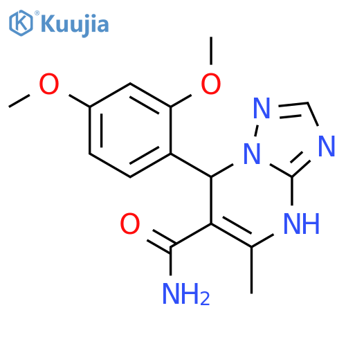 7-(2,4-dimethoxyphenyl)-5-methyl-4H,7H-1,2,4triazolo1,5-apyrimidine-6-carboxamide structure