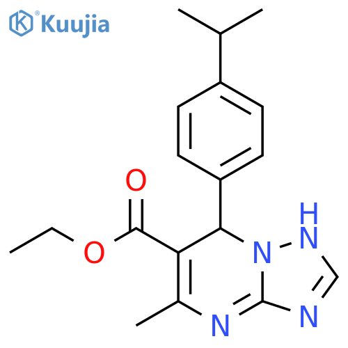 ethyl 5-methyl-7-4-(propan-2-yl)phenyl-4H,7H-1,2,4triazolo1,5-apyrimidine-6-carboxylate structure