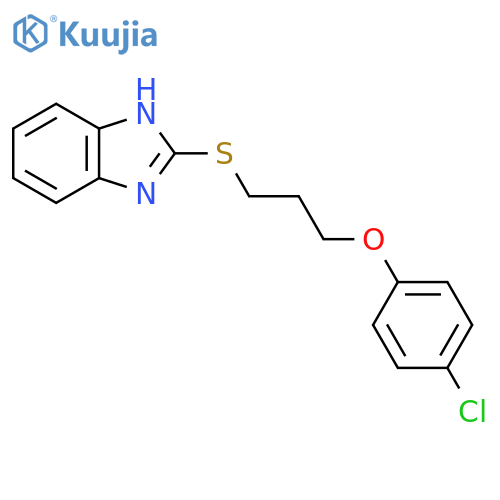 2-{[3-(4-chlorophenoxy)propyl]sulfanyl}-1H-1,3-benzodiazole structure