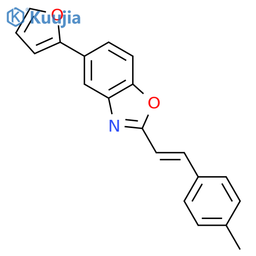 Benzoxazole, 5-(2-furanyl)-2-[(1E)-2-(4-methylphenyl)ethenyl]- structure