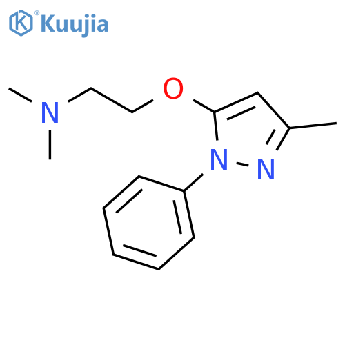N,N-dimethyl-2-[(3-methyl-1-phenyl-1H-pyrazol-5-yl)oxy]ethanamine structure