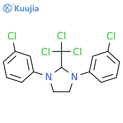 Imidazolidine,1,3-bis(3-chlorophenyl)-2-(trichloromethyl)- structure