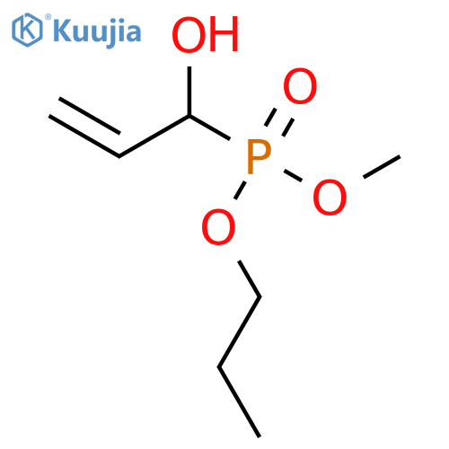 Phosphonic acid, (1-hydroxy-2-propenyl)-, methyl propyl ester structure