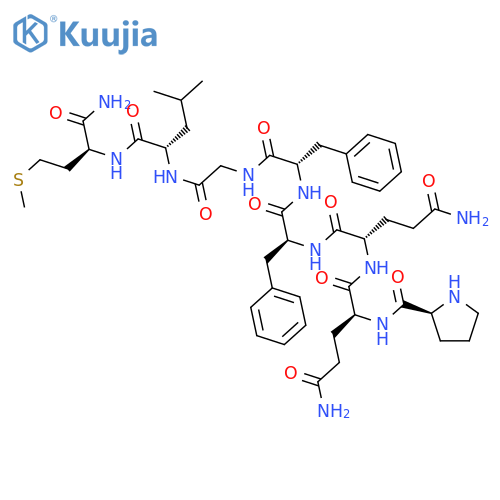 Substance P (4-11) H-Pro-Gln-Gln-Phe-Phe-Gly-Leu-Met-NH2 structure
