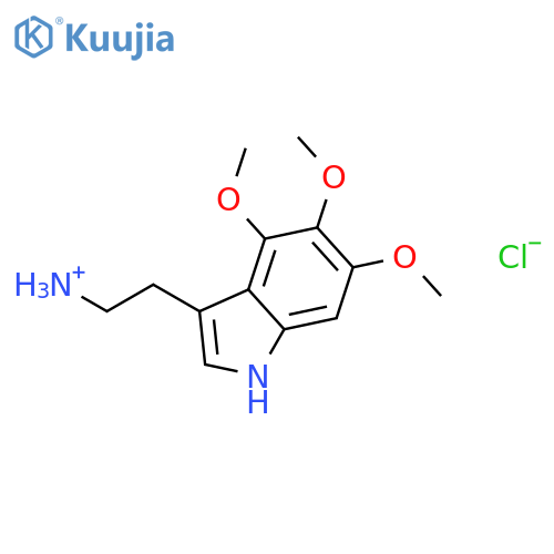 2-(4,5,6-trimethoxy-1H-indol-3-yl)ethanaminium chloride structure