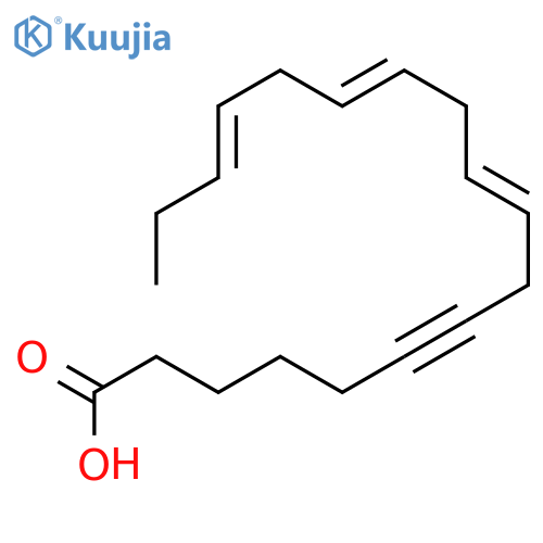 9,12,15-Octadecatrien-6-ynoic acid, (Z,Z,Z)- structure