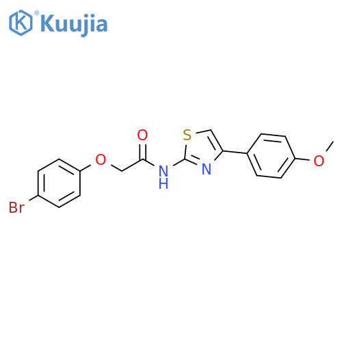 2-(4-bromophenoxy)-N-4-(4-methoxyphenyl)-1,3-thiazol-2-ylacetamide structure