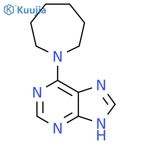 6-(azepan-1-yl)-9H-purine structure