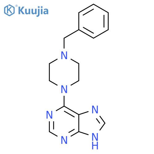 6-(4-benzylpiperazin-1-yl)-9H-purine structure