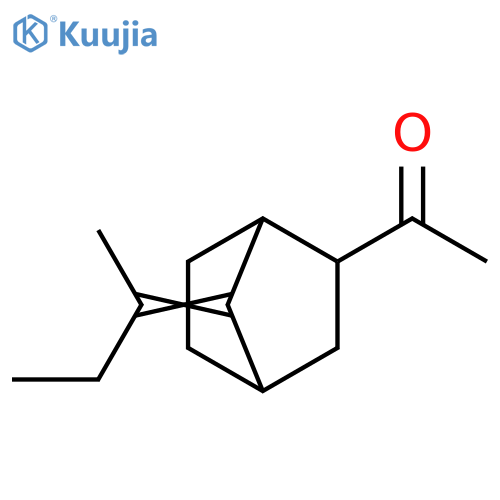 Ethanone, 1-[7-(1-methylpropylidene)bicyclo[2.2.1]hept-2-yl]- (9CI) structure