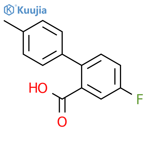 4-fluoro-4'-methyl-1,1'-biphenyl-2-carboxylic acid structure