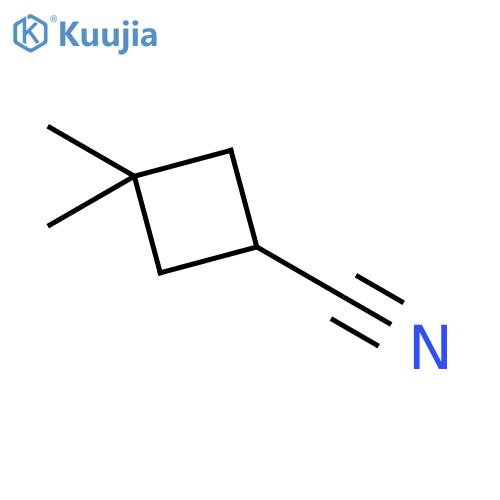 3,3-dimethylcyclobutane-1-carbonitrile structure