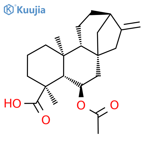 Kaur-16-en-18-oic acid, 6-(acetyloxy)-, (4β,6β)- (9CI) structure
