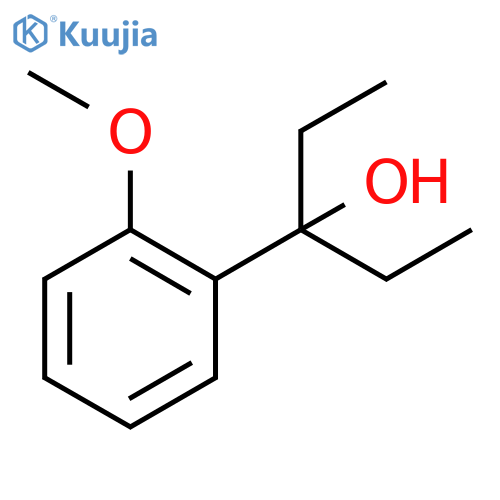 3-(2-METHOXYPHENYL)PENTAN-3-OL structure