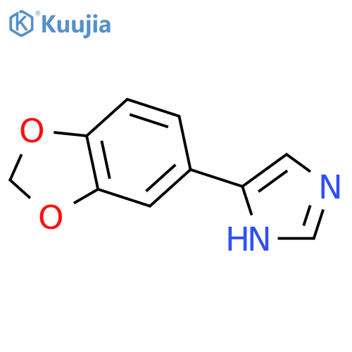 4-(1,3-dioxaindan-5-yl)-1H-imidazole structure