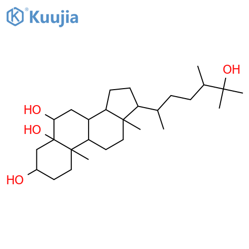 (24S)-24-methylcholestane-3beta,5alpha,6beta,25-tetraol structure
