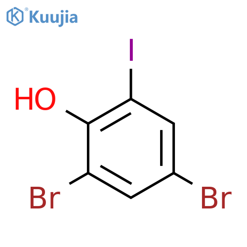 PHENOL, 2,4-DIBROMO-6-IODO- structure