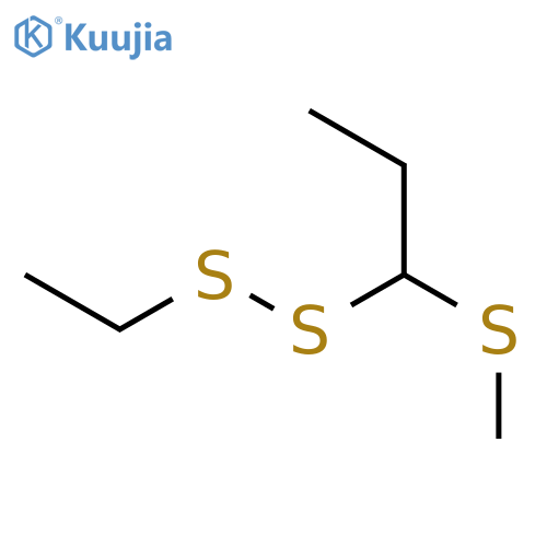 Disulfide, ethyl 1-(methylthio)propyl structure