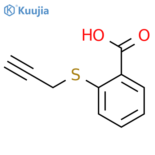 2-(prop-2-yn-1-ylsulfanyl)benzoic acid structure