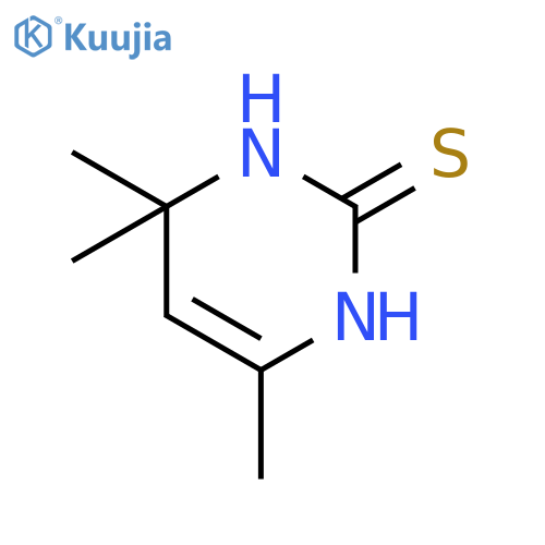 4,4,6-trimethyl-1,4-dihydropyrimidine-2-thiol structure