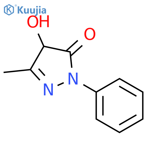 4-hydroxy-5-methyl-2-phenyl-2,4-dihydro-3H-pyrazol-3-one structure