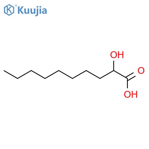 Decanoic acid,2-hydroxy- structure
