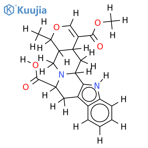 (19S)-17,19-epoxy-(20alphaH)-coryn-16-ene-5beta,16-dicarboxylic acid 16-methyl ester structure
