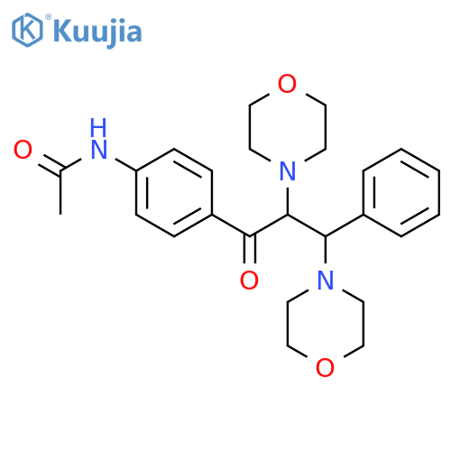 Acetamide,N-[4-(2,3-di-4-morpholinyl-1-oxo-3-phenylpropyl)phenyl]- structure