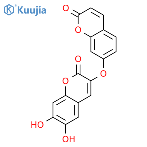 6,7-dihydroxy-3-[(2-oxo-2H-chromen-7-yl)oxy]-2H-chromen-2-one structure