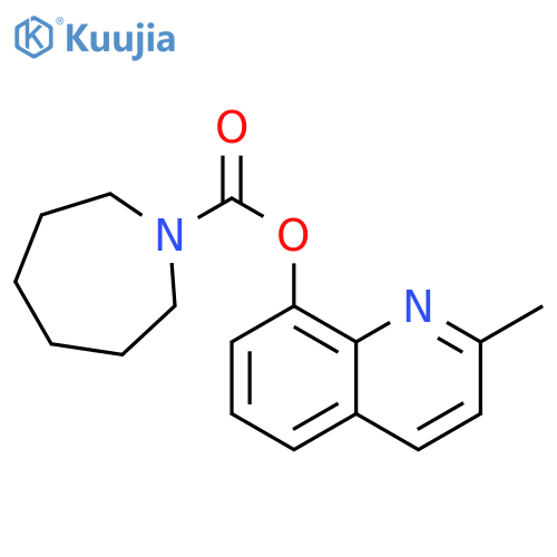 2-methylquinolin-8-yl azepane-1-carboxylate structure