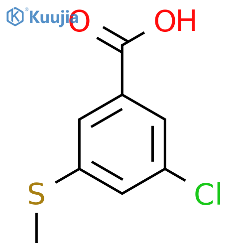3-Chloro-5-(methylthio)benzoic acid structure