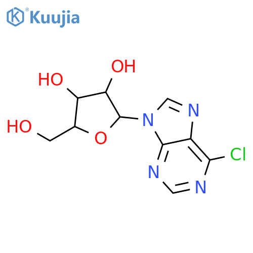 (2R,3R,4S,5R)-2-(6-chloro-9H-purin-9-yl)-5-(hydroxymethyl)oxolane-3,4-diol structure