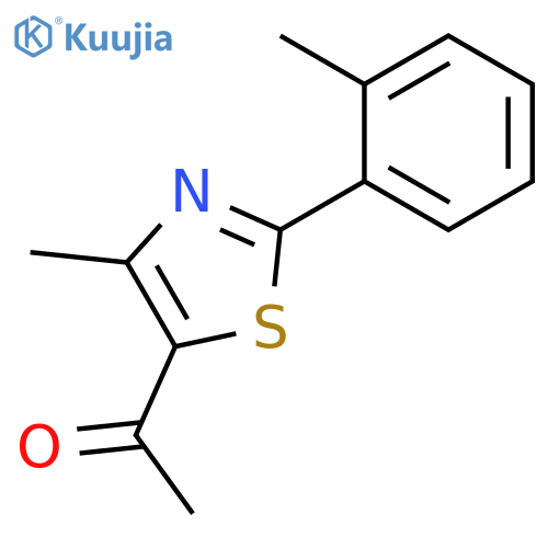 ETHANONE, 1-[4-METHYL-2-(2-METHYLPHENYL)-5-THIAZOLYL]- structure