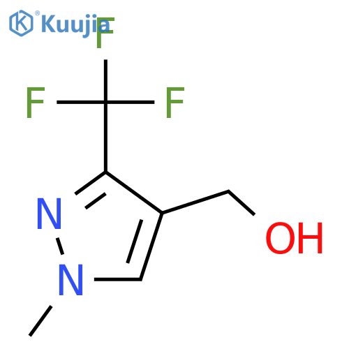 (1-methyl-3-(trifluoromethyl)-1H-pyrazol-4-yl)methanol structure