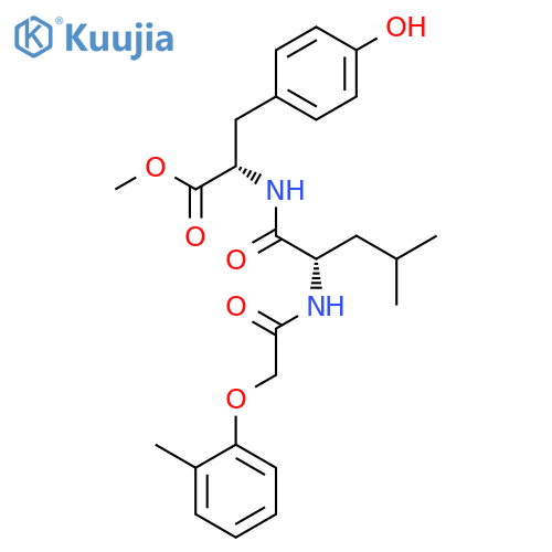 L-TYROSINE, N-[(2-METHYLPHENOXY)ACETYL]-L-LEUCYL-, METHYL ESTER structure