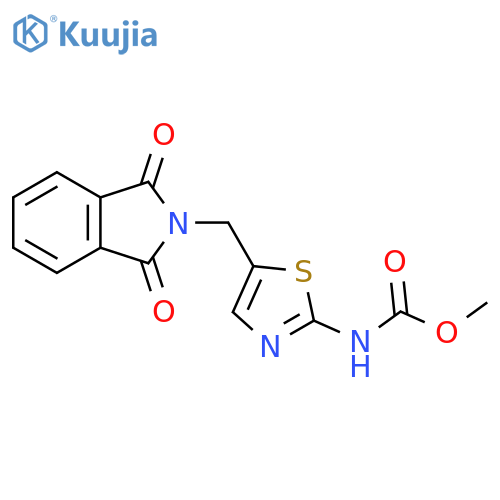 [5-(1,3-Dioxo-1,3-dihydro-isoindol-2-ylmethyl)-thiazol-2-yl]-carbamic acid methyl ester structure