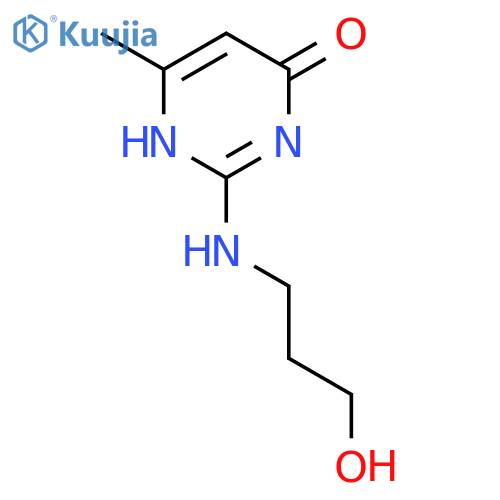 4(1H)-Pyrimidinone, 2-[(3-hydroxypropyl)amino]-6-methyl- structure