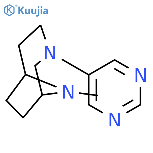 3,9-DIAZABICYCLO[4.2.1]NONANE, 9-METHYL-3-(5-PYRIMIDINYL)- structure