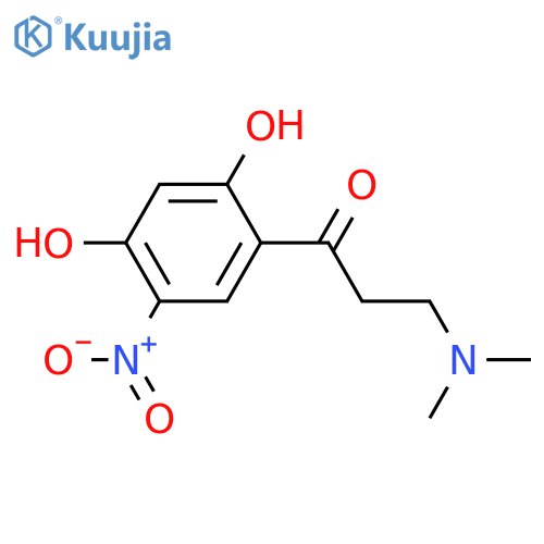 1-Propanone, 1-(2,4-dihydroxy-5-nitrophenyl)-3-(dimethylamino)- structure