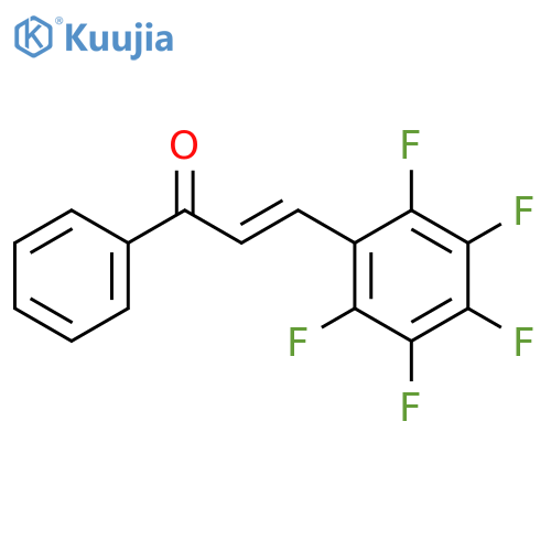 (2e)-3-(pentafluorophenyl)-1-phenyl-2-propen-1-one structure