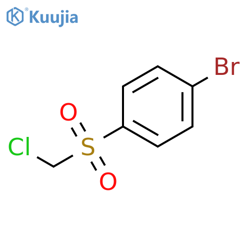 1-Bromo-4-((chloromethyl)sulfonyl)benzene structure