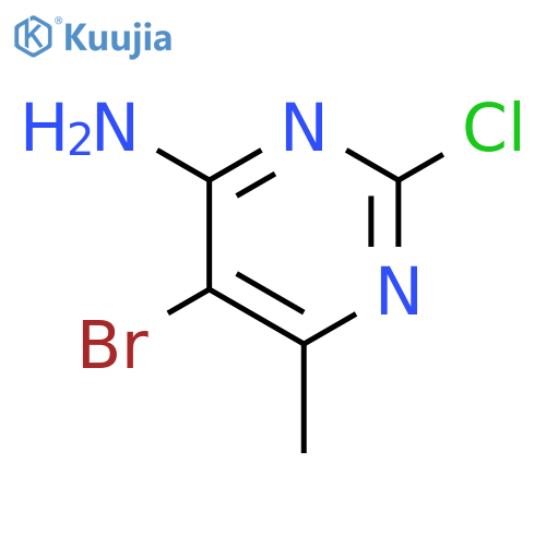 5-bromo-2-chloro-6-methyl-pyrimidin-4-amine structure