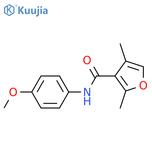 N-(4-methoxyphenyl)-2,4-dimethylfuran-3-carboxamide structure