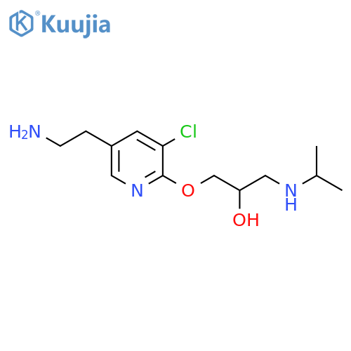 2-Propanol,1-[[5-(2-aminoethyl)-3-chloro-2-pyridinyl]oxy]-3-[(1-methylethyl)amino]- structure