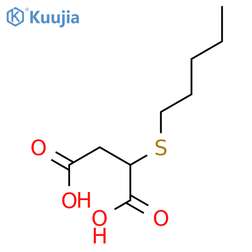 Butanedioic acid,2-(pentylthio)- structure