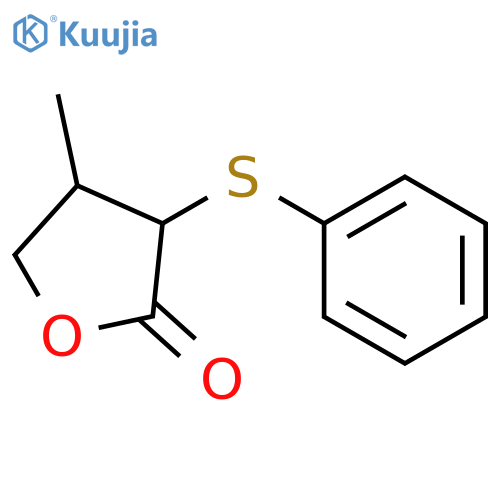 2(3H)-Furanone, dihydro-4-methyl-3-(phenylthio)- structure