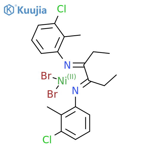 3,4-Bis[(N-3-chloro-2-methylphenyl)imino]hexane-nickel(II)-dibromide structure